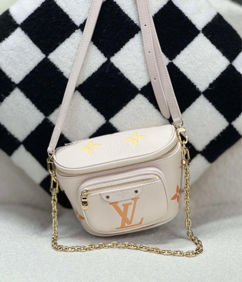 Louis Vuitton Mini Bumbag Degrade Rose Monogram Empreinte Leather Luxury Bags Wallets on Carousell