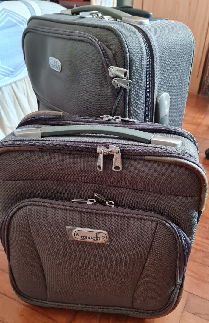 Luggage 22 x 14 x 8 and carrier 15 x 14