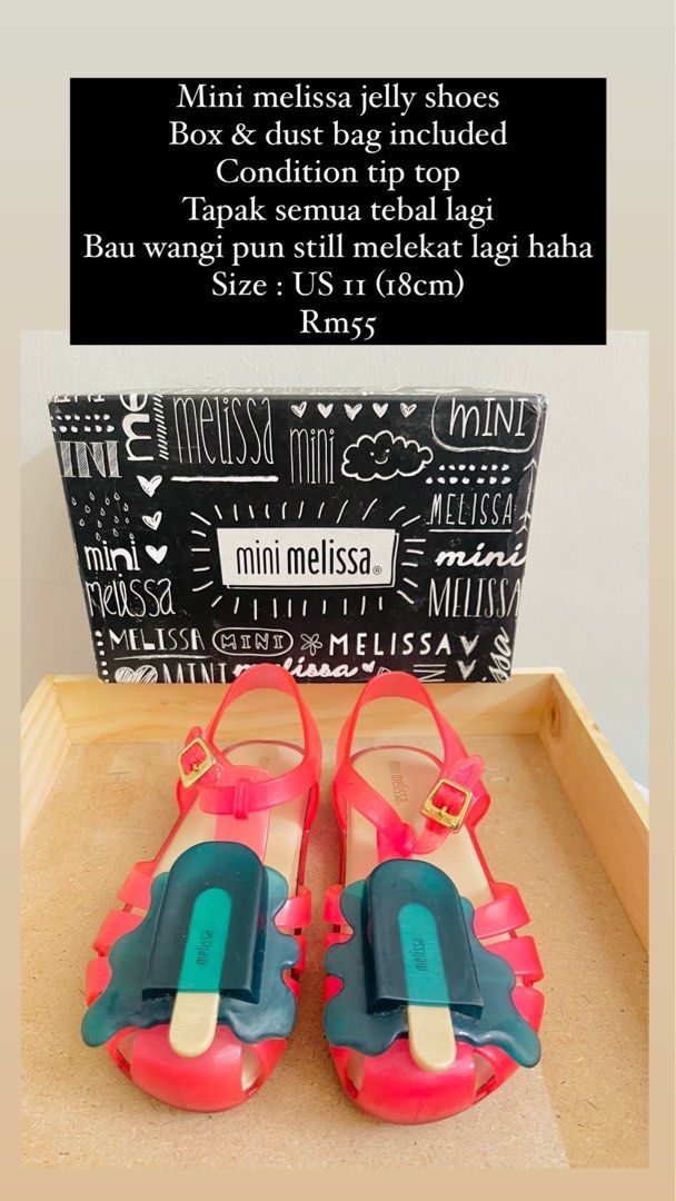 Mini melissa ice cream shoes