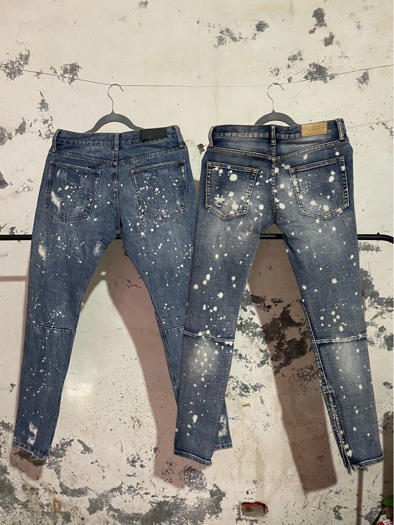 MNML Paint Splatter Zipper Jeans (Category: Jeans) located in Manila. Submitted by mambausa (Listing ID 1319519316, Image 2). Description: FOG FOG FOG MNML Paint Splatter Jeans Purpose Tour Fear of God Vibes Jerry Lorenzo Justin Bieber Kanye West Size 29-32 Php 2,400.00 .