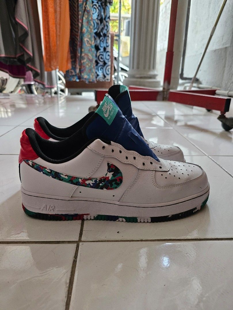 Nike AF1 Melted Crayon Men s Fashion Footwear Sneakers on Carousell