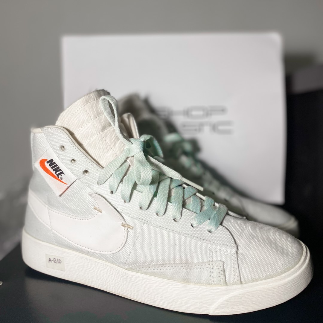 NIKE BLAZER MID 77 REBEL GHOST AQUA Women s Fashion Footwear Sneakers on Carousell