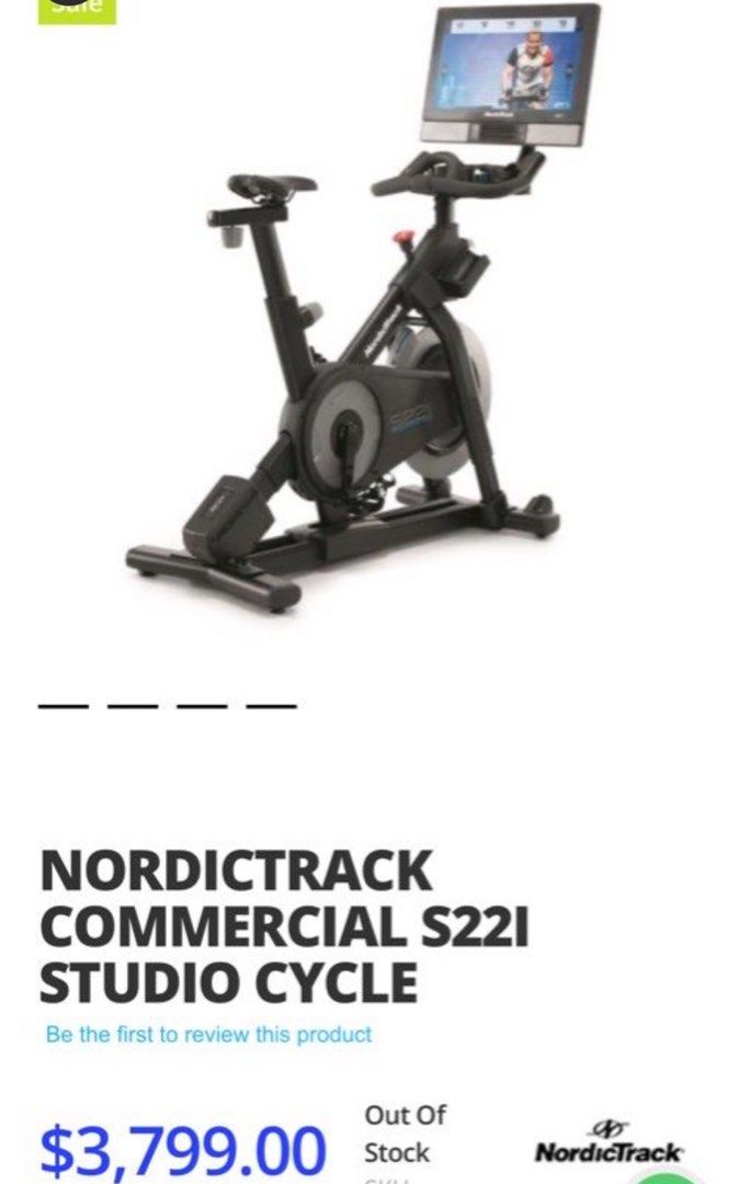 Nordictrack bike 22i on sale