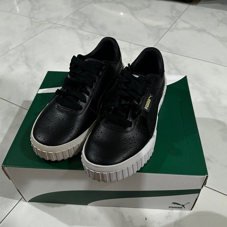 Puma Women s Cali Snake Black sneakers