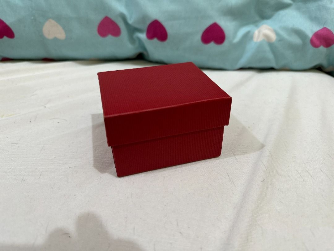 Red Cardboard Watch Box Hobbies Toys Stationary Craft Craft Supplies Tools on Carousell