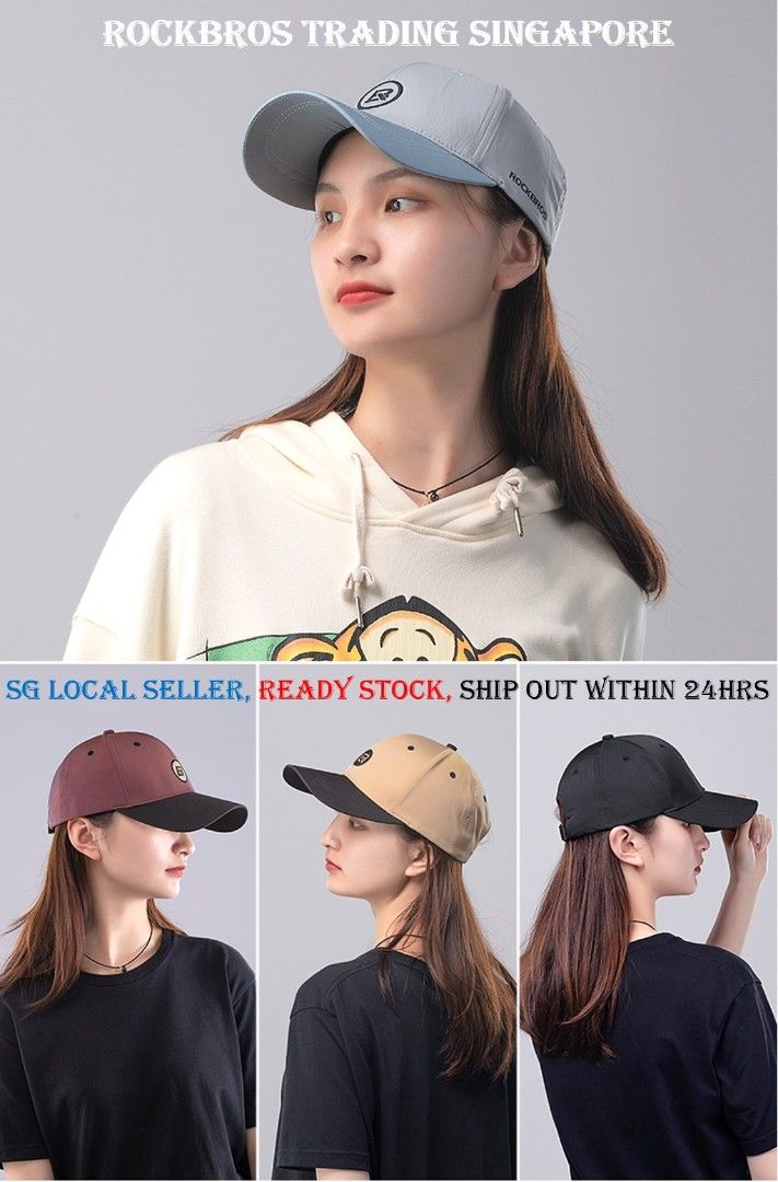 RockBros Cap Suncap sports cap Cycling Cap Baseball cap Men Women Leisure Sport Caps Outdoor cap Running Fashion matching caps bike accessories sports accessories Women s Fashion Watches Accessories H...