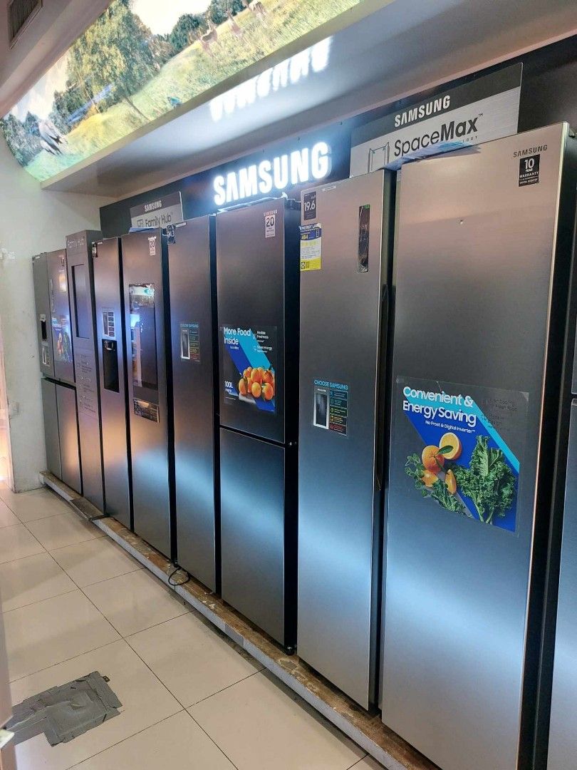 Samsung ref (Category: Refrigerators and Freezers) located in Quezon City. Submitted by daligcon19 (Listing ID 1319612419, Image 2). Description: 🚩 SAMSUNG BESPOKE REFRIGERATOR NO FROST INVERTER MIX AND MATCH RB33T307026 RZ32T44501 🚩 RB33T307026 12.4 - 44,000 RZ32T44501 11.4 - 45,400 PRICE MAY CHANGE WITHOUT PRIOR NOTICE BRANDNEW AND SEALED 1 YR WARRANTY PARTS AND SERVICE 10 YRS WARRANTY ON COMPRESSOR SAMSUNG HOME SERVICE CASH N CARRY MALL MAKA