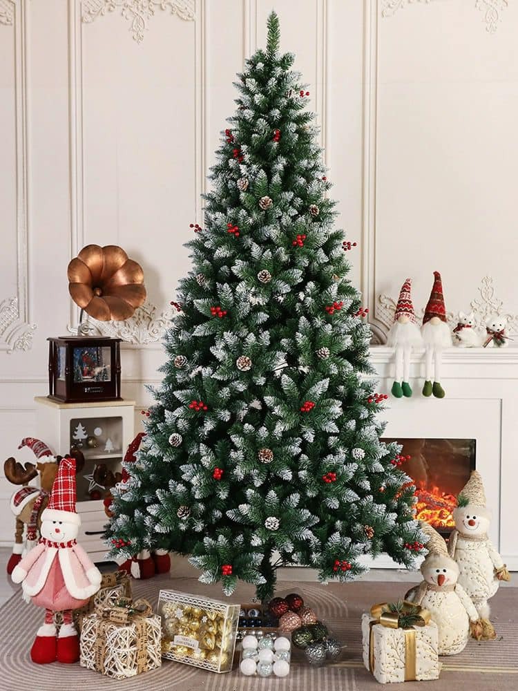 Simulation Of Falling Snowflakes Nobesong Large Christmas Tree ...