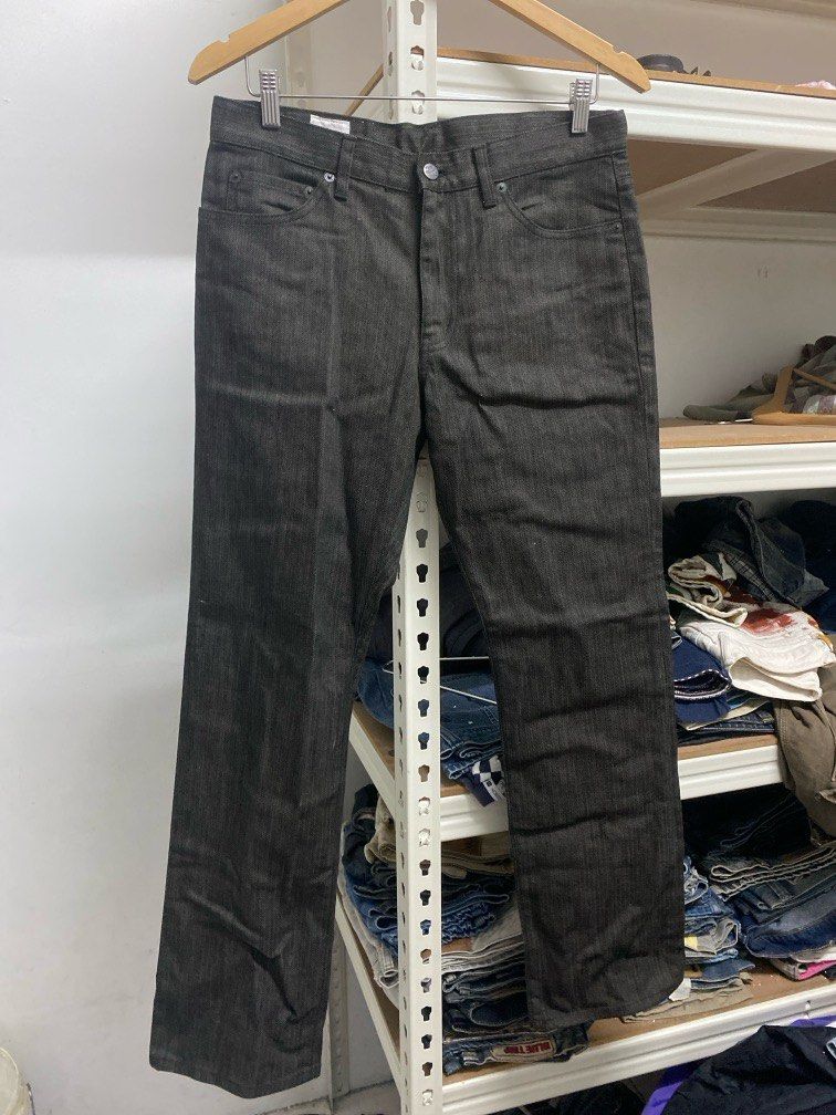 Takeo Kikuchi Jeans Stripe Black W32, Men's Fashion, Bottoms
