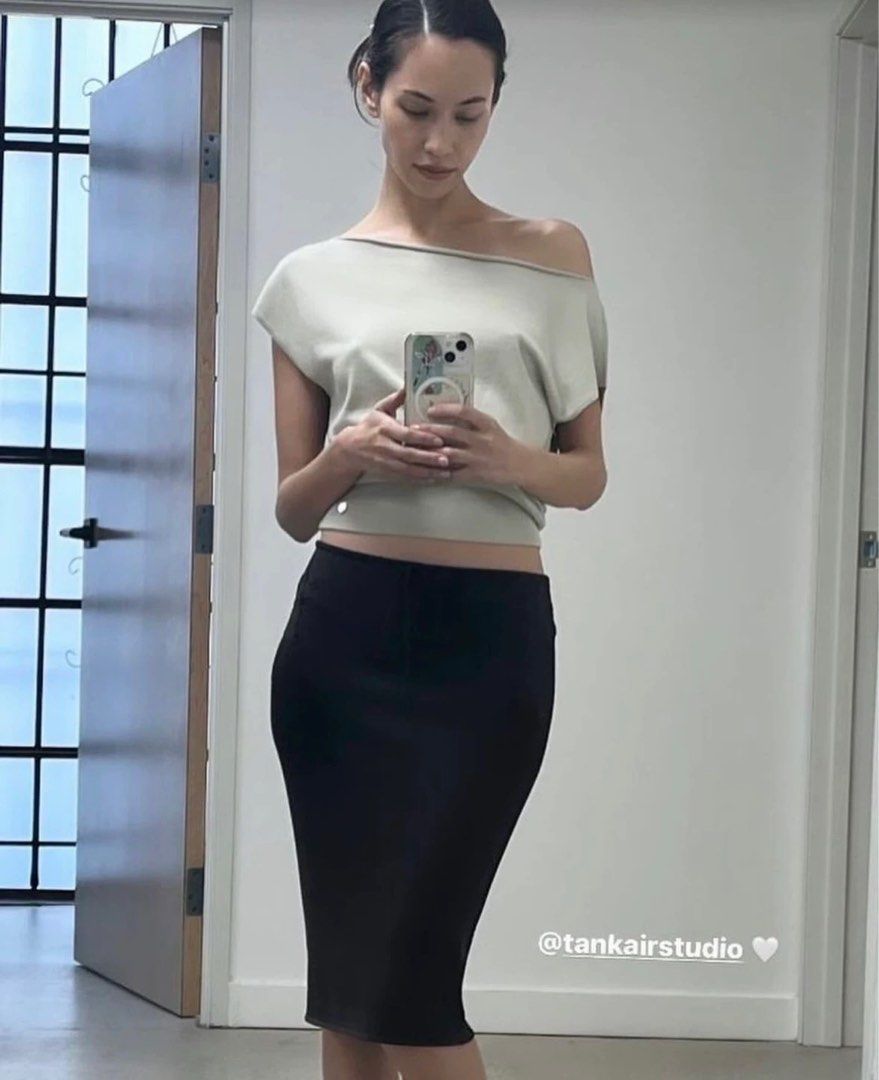 tankair OFF SHOULDER KNIT gray プロフ必読 tankair OFF SHOULDER KNIT gray プロフ必読