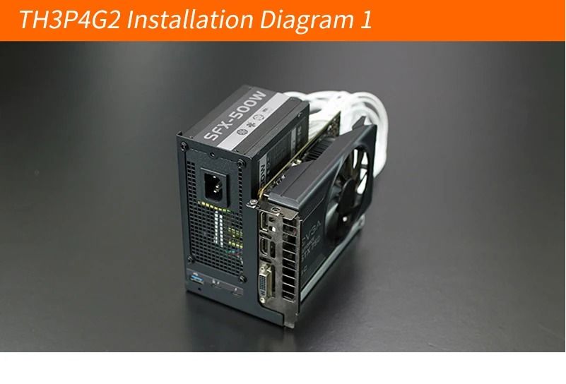 USB4 TH3P4G3 eGPUドック + SFXケース（Thunderbolt-compatible