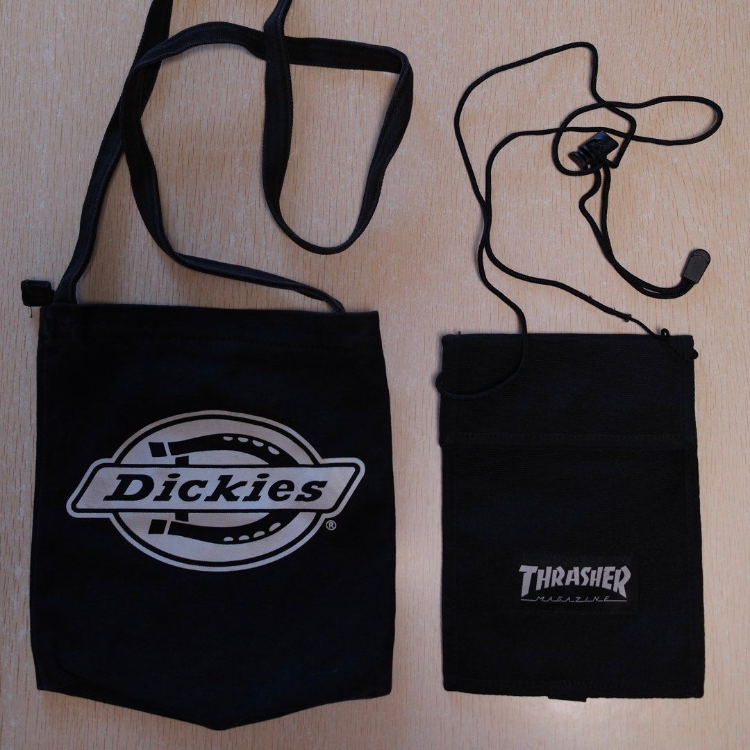 Thrasher Dickies Crossbody Bag Black Shoulder Bag