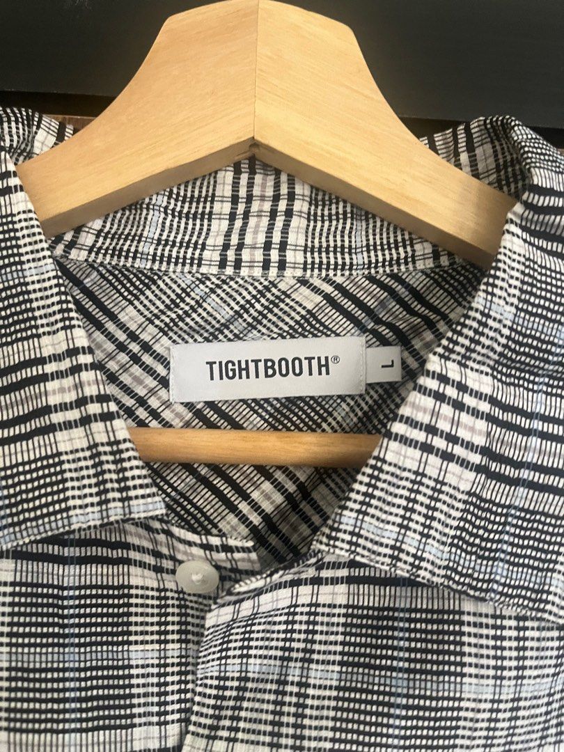 TIGHTBOOTH FURROW SHIRT WHITE PLAID