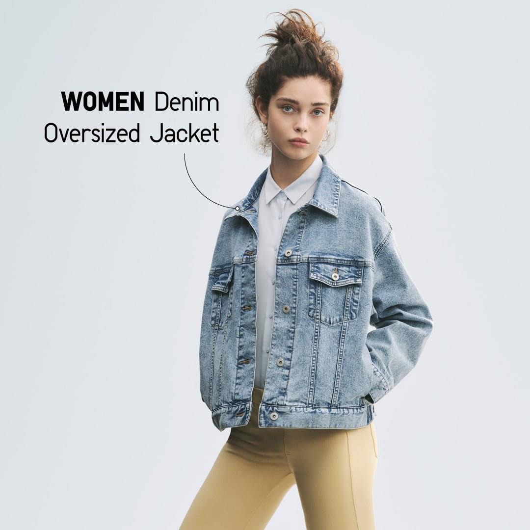 Uniqlo denim jacket womens cheap