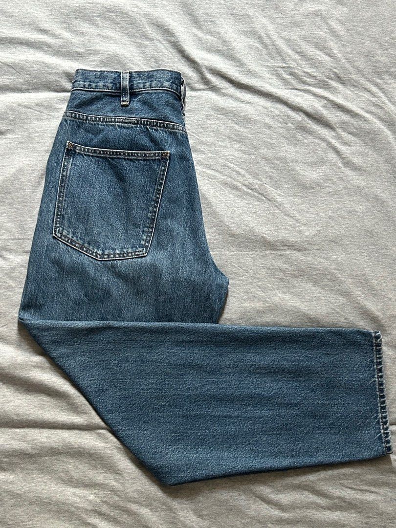 Uniqlo u wide fit tapered jeans cheap