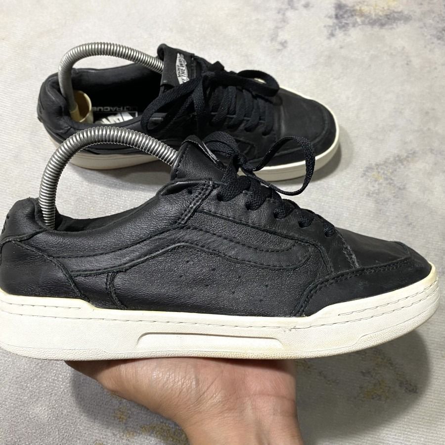 VANS HIGHLAND BLACK wholesalers LEATHER LOW