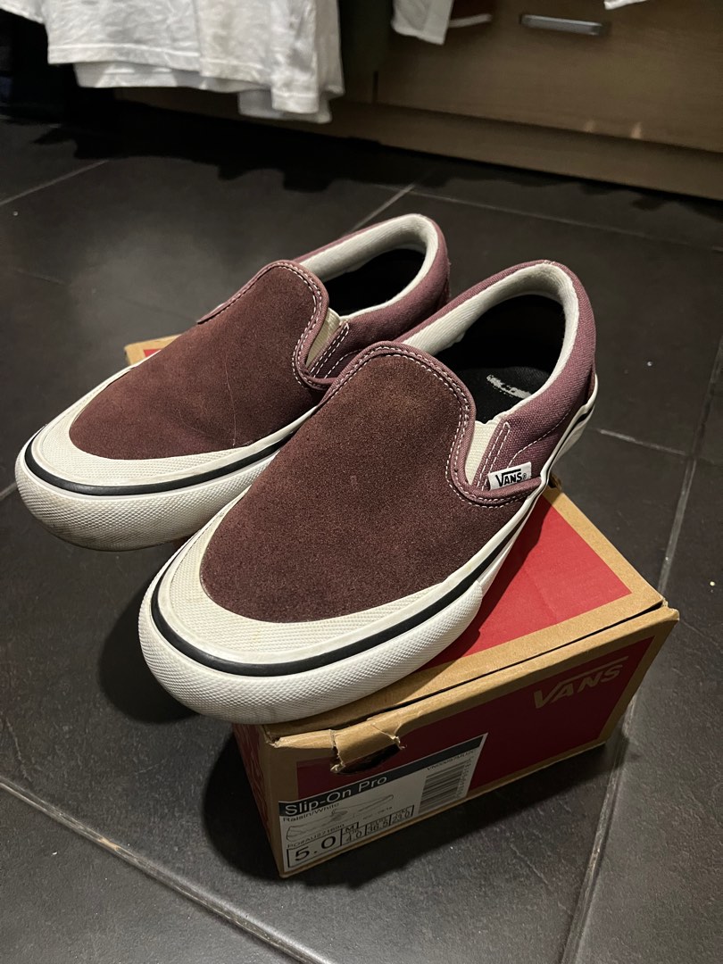 Vans slip on pro raisin outlet