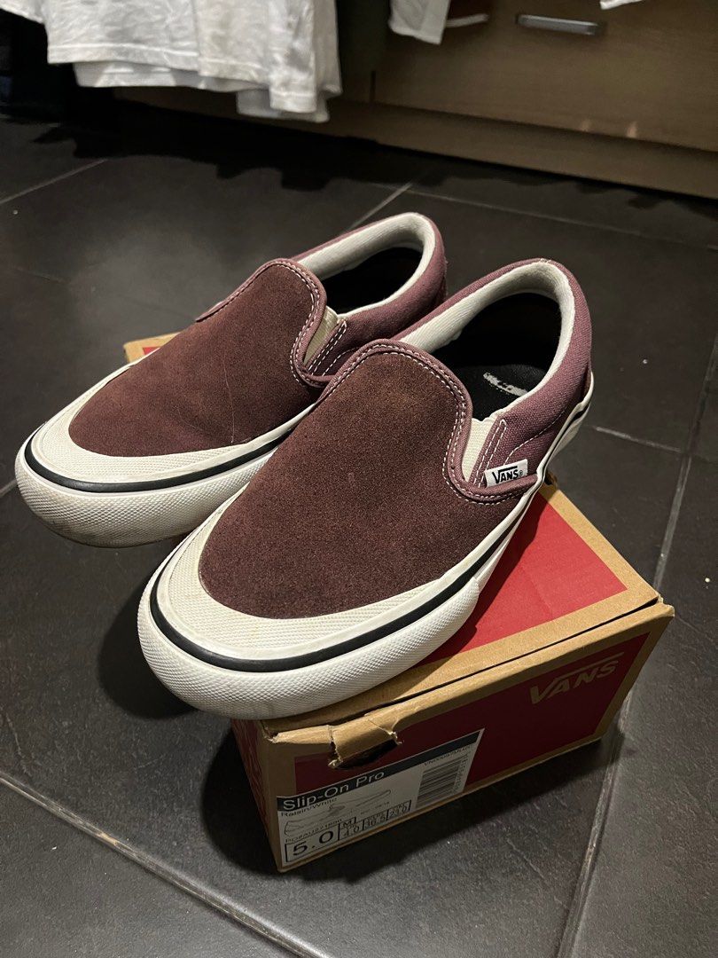 Vans Slip On Pro Raisin White