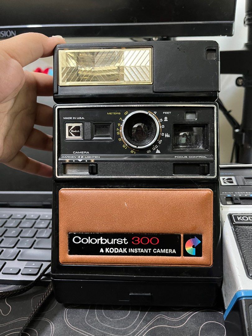 VINTAGE Kodak Instant Camera (Category: Cameras) located in Manila. Submitted by kg.items (Listing ID 1319539346, Image 2). Description: Old Kodak Instant Camera bundle Model: Kodak Colorburst 300 and EK6 -used for props and display .
