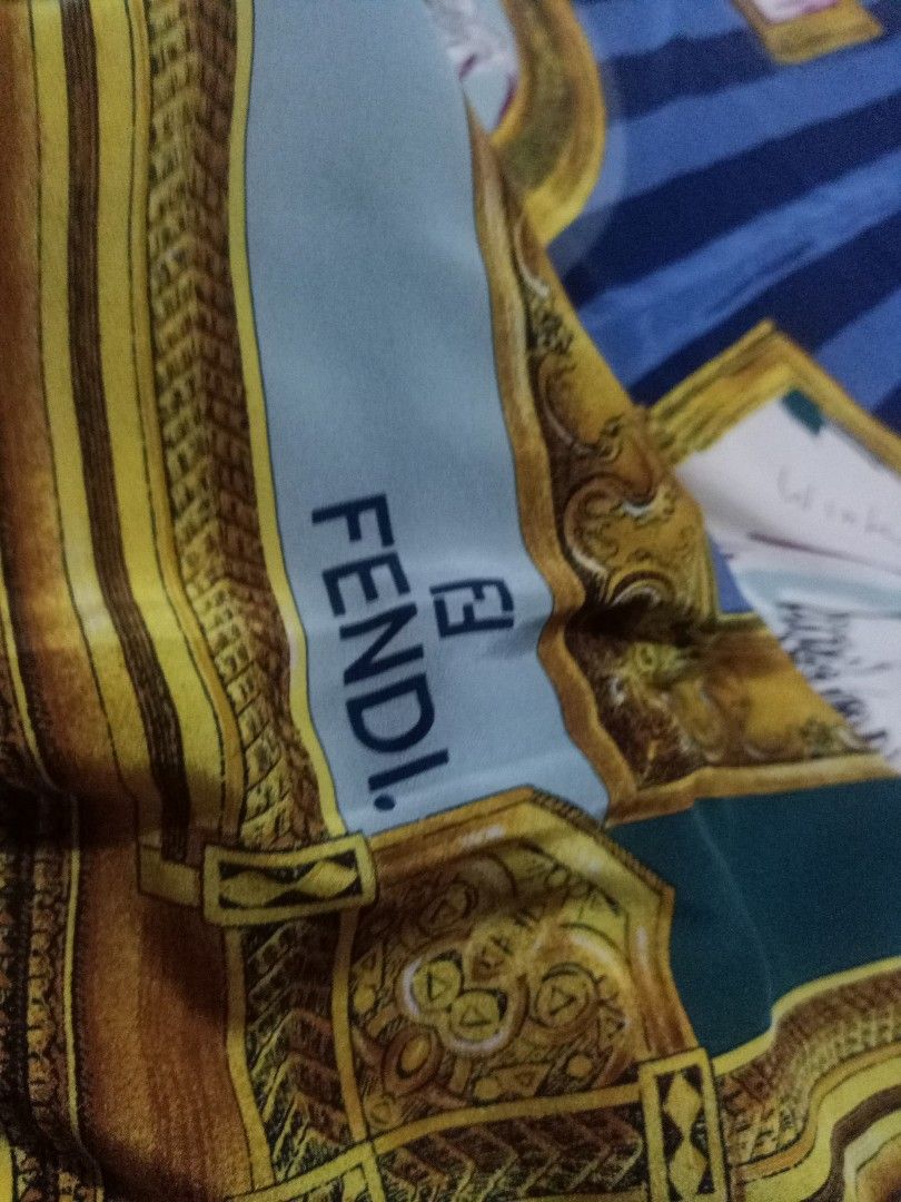 vintage scarf fendi bidang 52x52 Women s Fashion Watches Accessories Scarves on Carousell