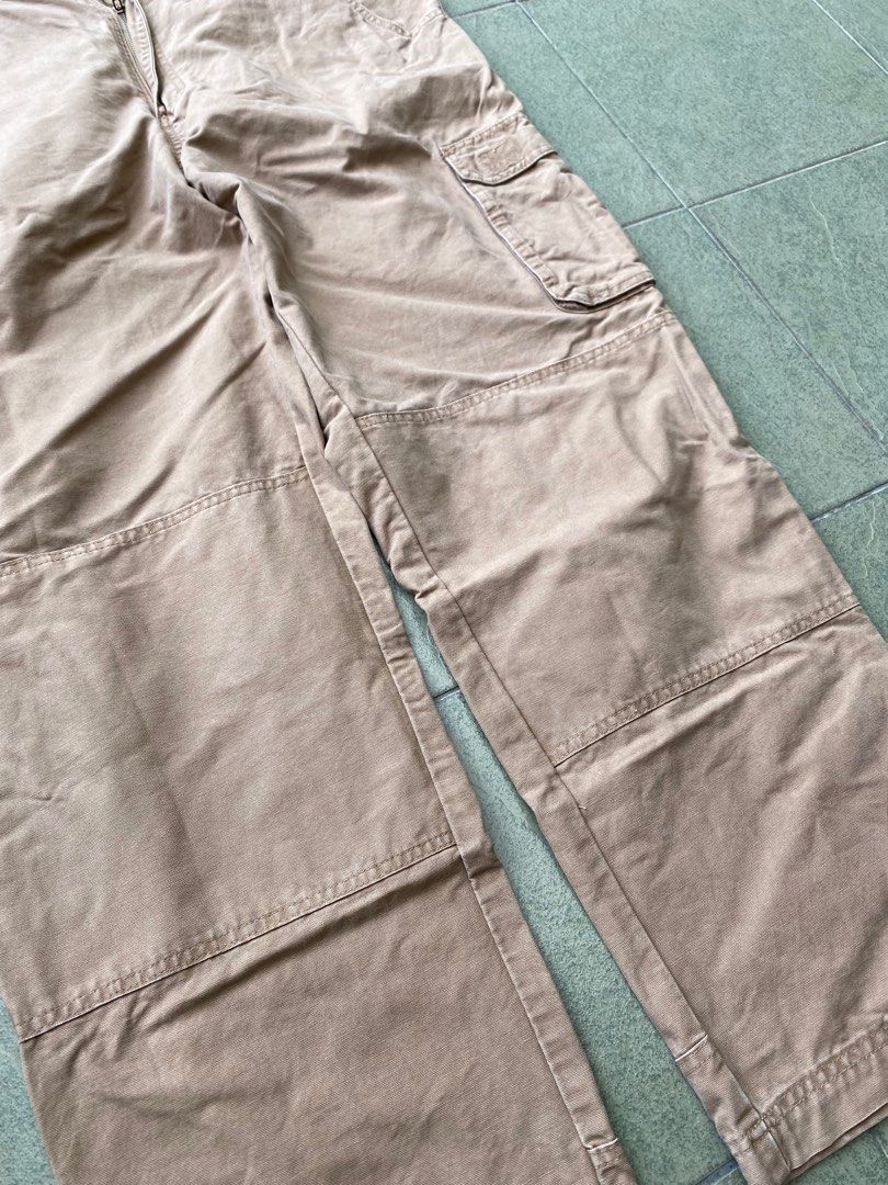 W40 42 Cabelas Double Knee Cargo Pants Brown Men s Fashion Bottoms Jeans on Carousell