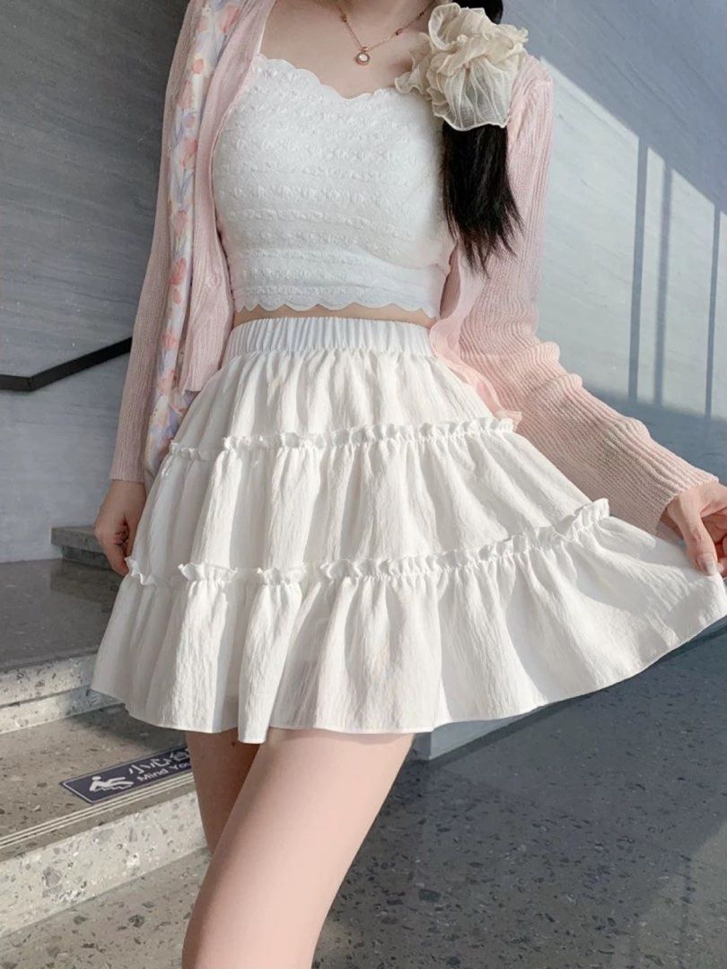 White skirt ulzzang outlet