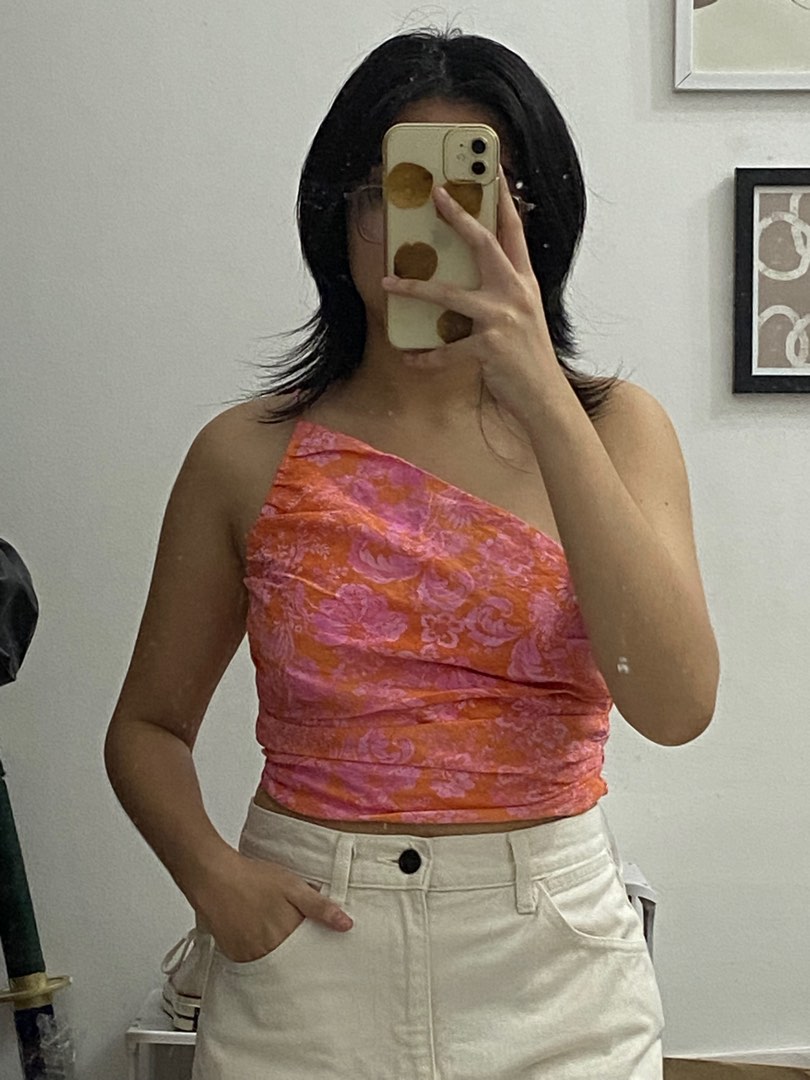 Zara One Sided Top, Women's Fashion, Tops, Sleeveless on Carousell