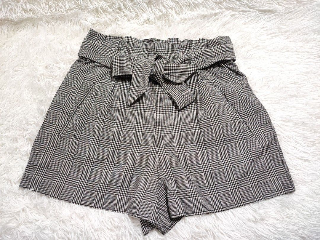 Zara plaid shorts best sale