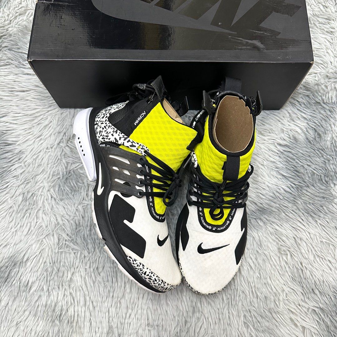 9US Nike x Acronym Presto Dynamic Yellow Men s Fashion Footwear Sneakers on Carousell