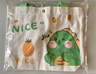 (Dinosaur canvas bag / Handbag / Shopping bag / Pineapple / Cute) Free delivery for any product over $50629776545027851116