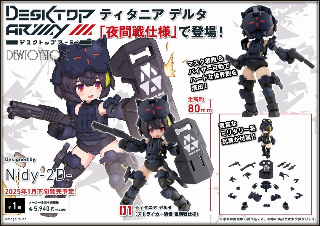 ⭐ [𝗣𝗿𝗲-𝗼𝗿𝗱𝗲𝗿] MegaHouse Mecha Action Figure - Variable Action VA Hi-SPEC - Astro Boy- Pluto / Heroes VAH - One Piece - Roronoa Zoro / Desktop Army - N-212d Titania Delta (Scout Equipment Desert Battle) / Striker Equipment Night Battle ⭐ (Category: Toy Figures) located in Singapore. Submitted by dewtoystore (Listing ID 1319787525, Image 3). Description: ⭐ <𝙇𝙤𝙬 𝙋𝙧𝙞𝙘𝙚 𝙂𝙪𝙖𝙧𝙖𝙣𝙩𝙚𝙚> [𝗣𝗿𝗲-𝗼𝗿𝗱𝗲𝗿] MegaHouse VMecha Action Fi