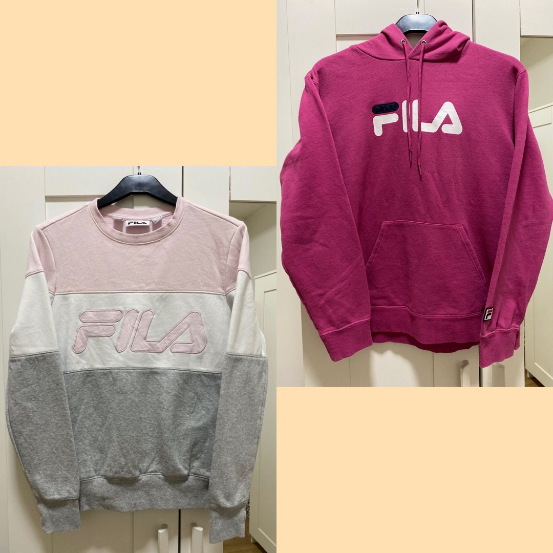 COMBO FILA SWEATSHIRT HOODIE RM65 FREE POSTAGE Women s Fashion Activewear on Carousell