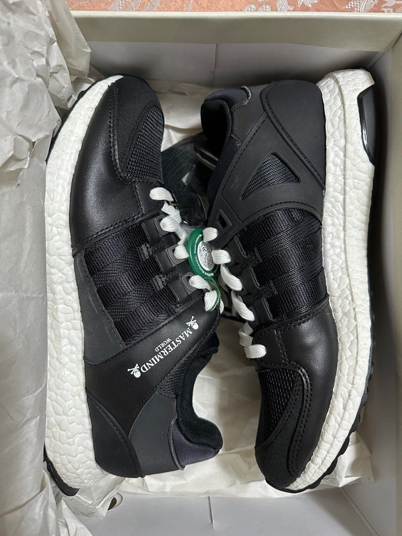 Adidas EQT Support Ultra X Mastermind World (Category: Sneakers) located in Iloilo. Submitted by baotvr (Listing ID 1319835337, Image 1). Description: BNDS RARE ADIDAS EQT SUPPORT ULTRA in collaboration with MASTERMIND WORLD. Size 9 US Men. Unused pair for collection. StockX authenticated. Complete with box and extra black laces with Mastermind logo Shipping shouldered by buyer. Negotiable for serious buyers .