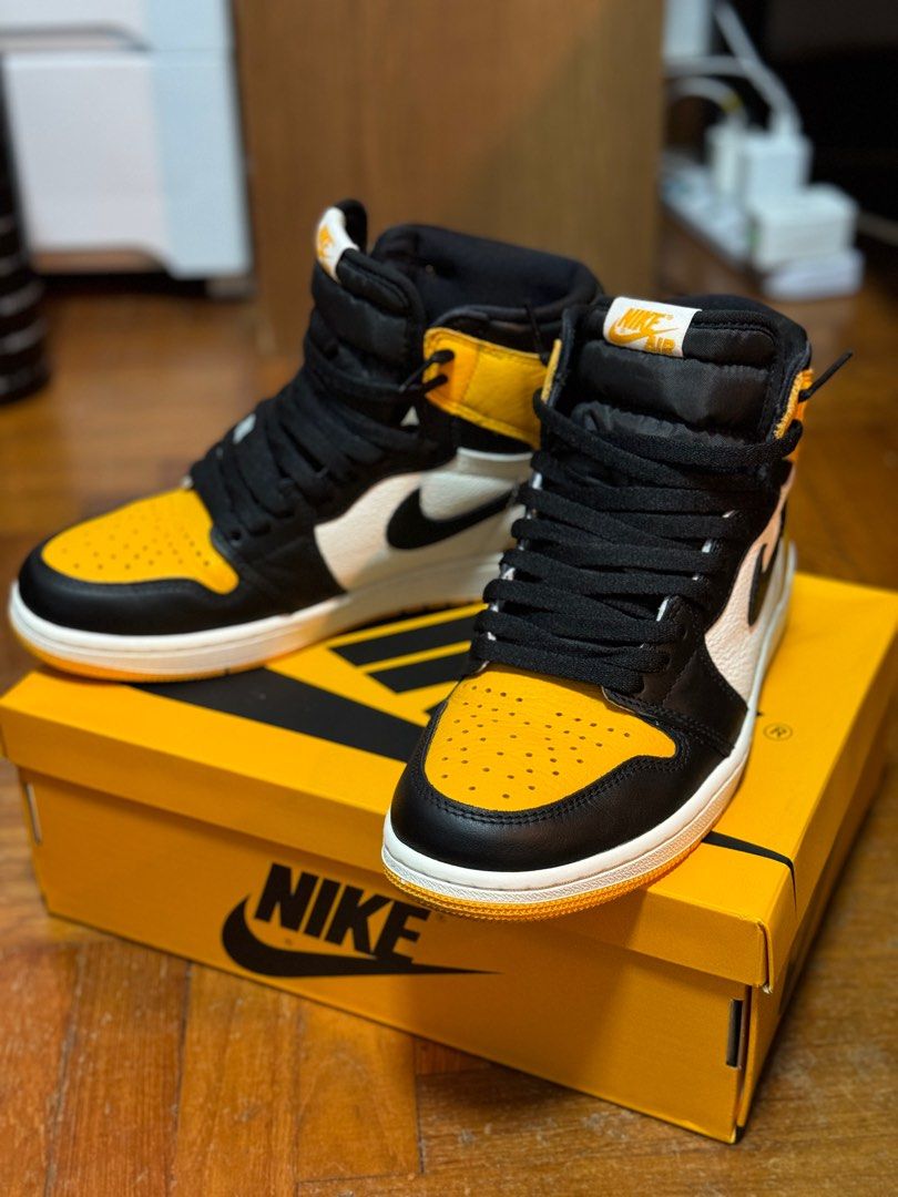 Air jordan 1 mid se yellow toe online