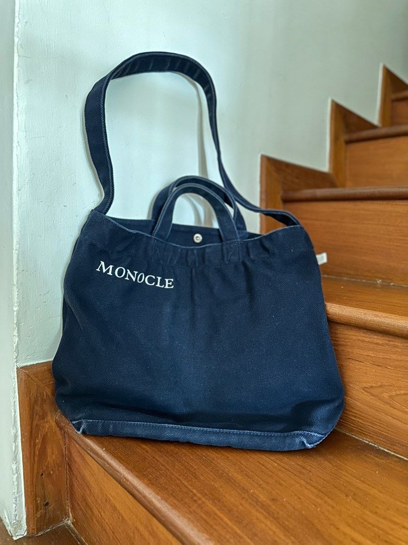 Authentic Priced to Go Monocle Canvas Sling Tote