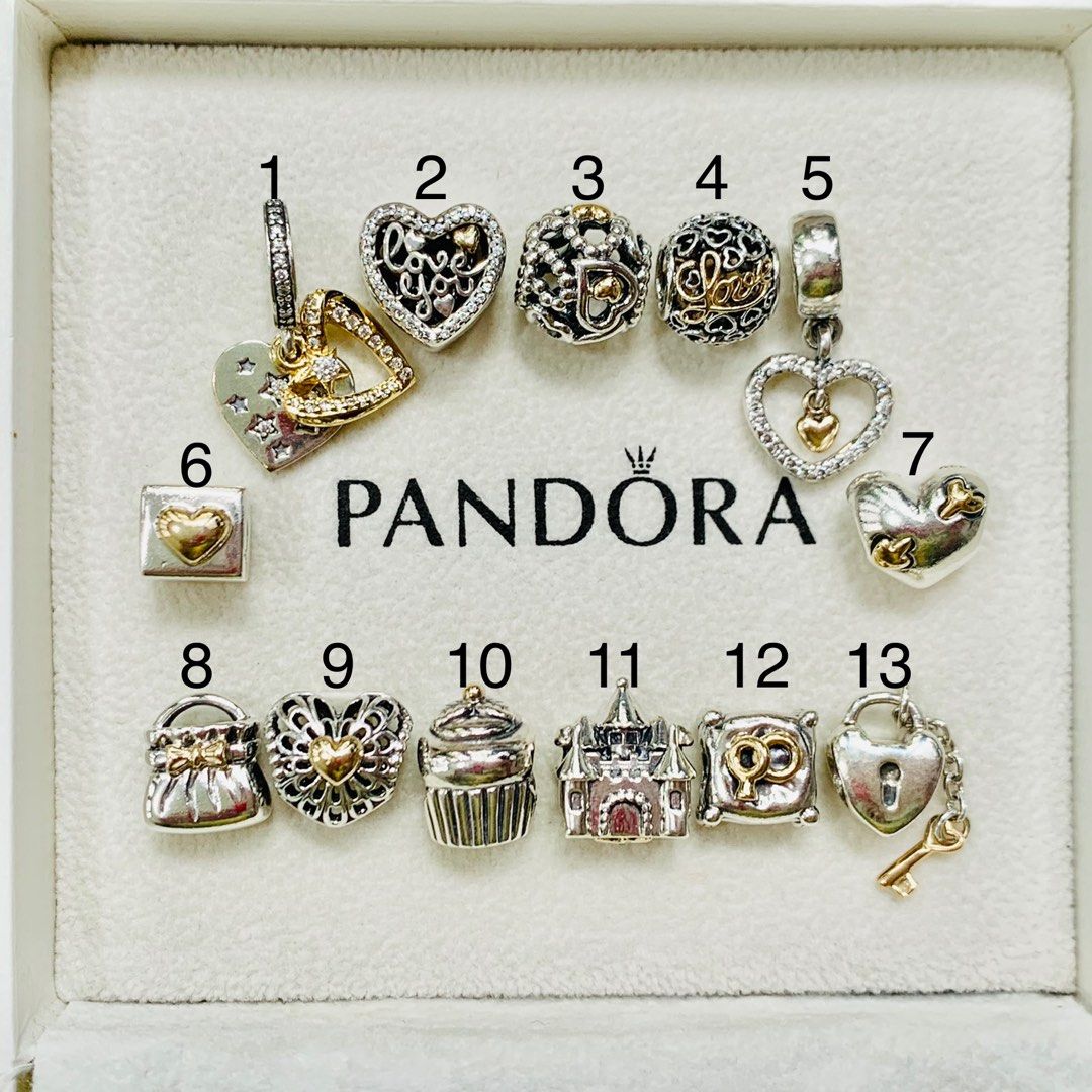 Pandora two tone charms retired discount