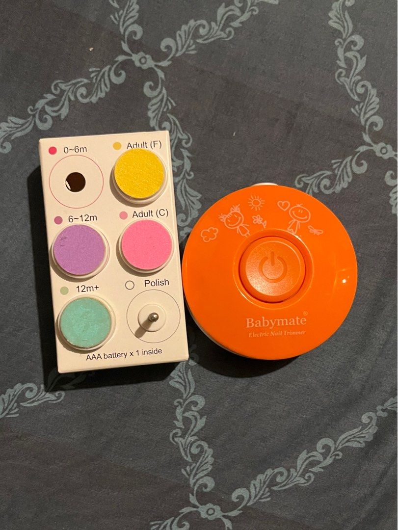 Babymate Electric Nail Trimmer (Category: Baby Toiletries & Grooming) located in Quezon City. Submitted by mae_payitforward (Listing ID 1319804695, Image 1). Description: as is where is slightly used .