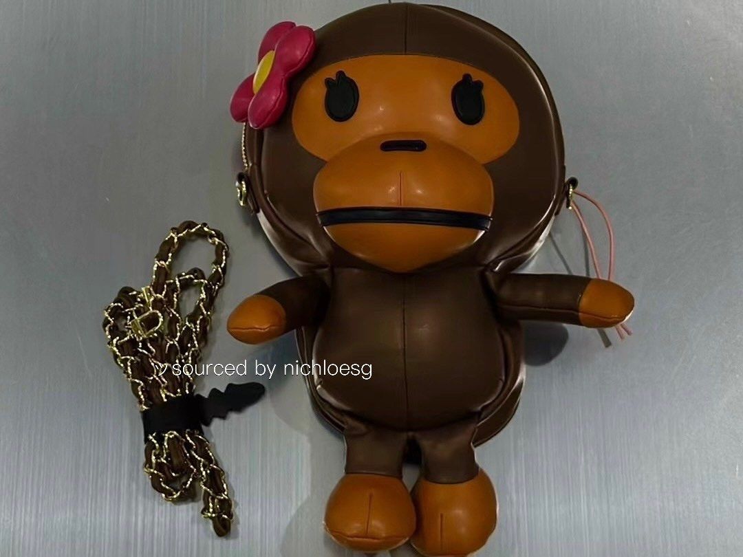 BAPE BABY LISA PLUSH DOLL SHOULDER BAG, Women's Fashion