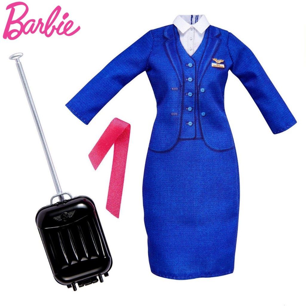 BARBIE STEWARDESS PILOT OUTFIT CLOTHES