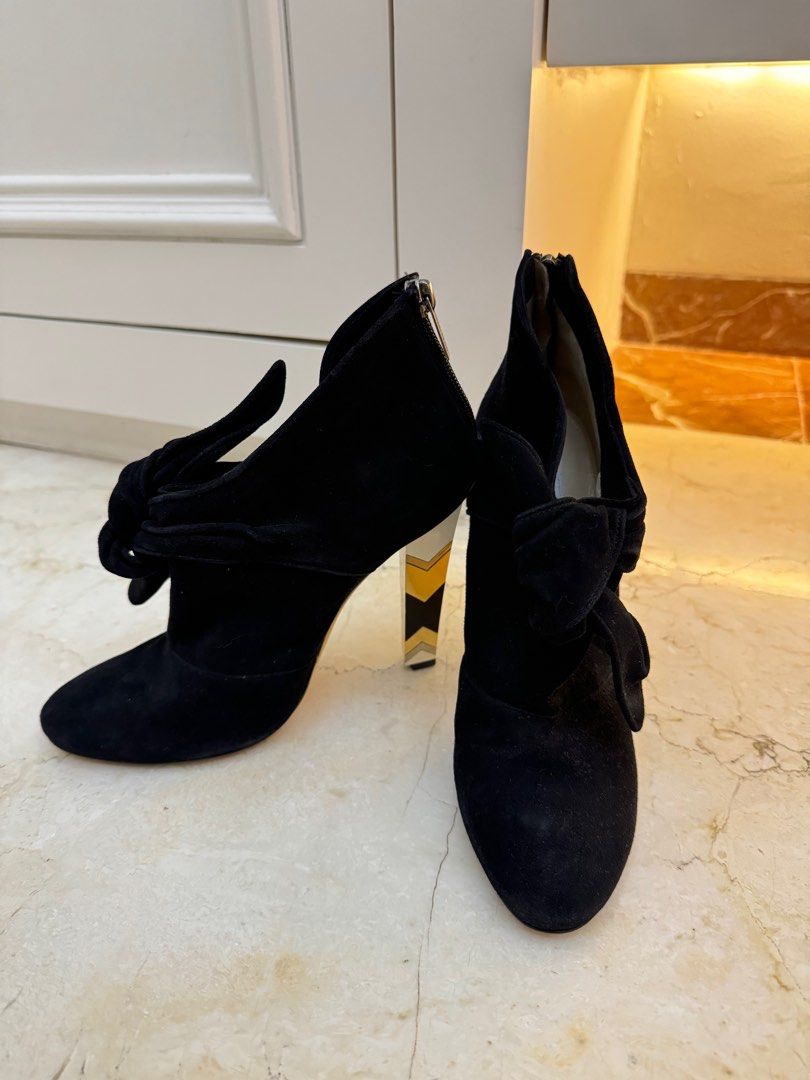 BRAND NEW JIMMY CHOO heels/boots Suede Branded