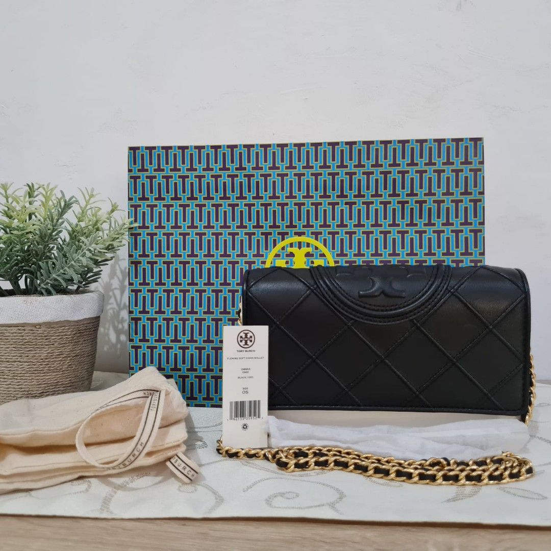Brand New Jual Rugi Tory burch fleming soft chain wallet Beli 9jt butik tb Malaysia Barang Mewah Tas Dompet di Carousell