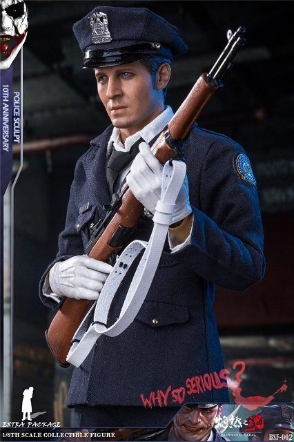 BSF-002 灼熱之魂BURNING SOUL 1/6 Police Joker 警察小丑三頭雕