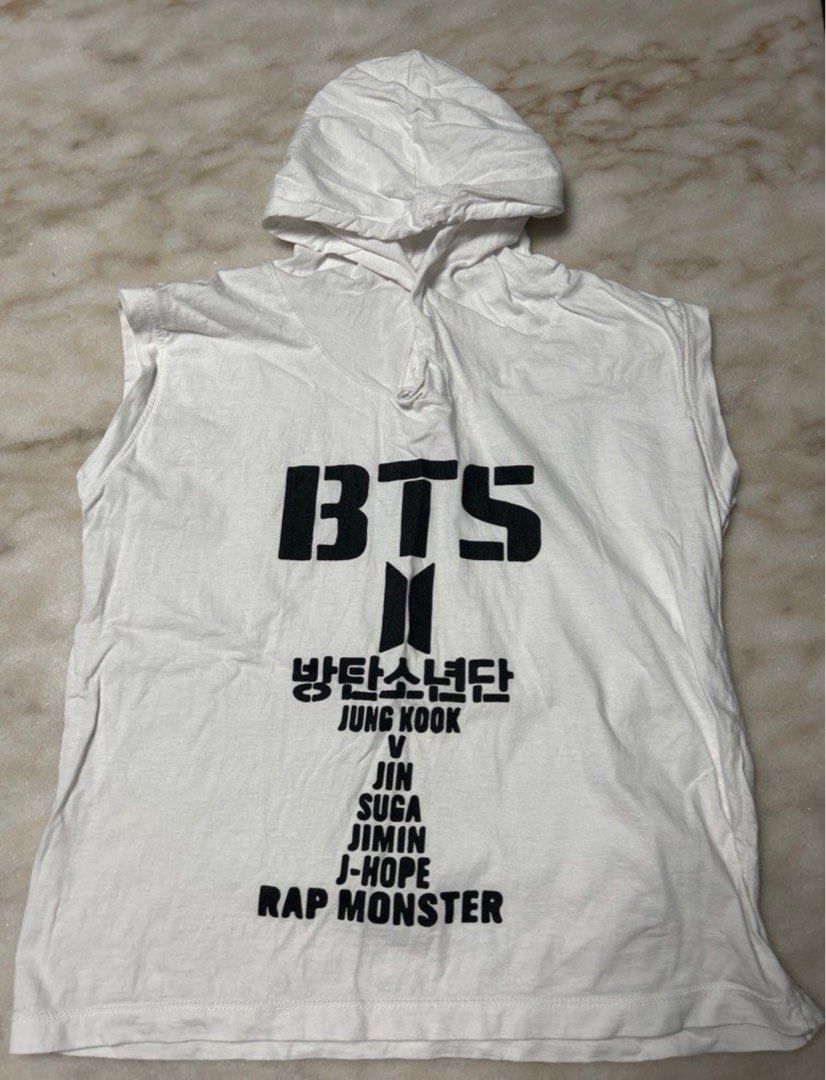 BTS Casual White Hoodie