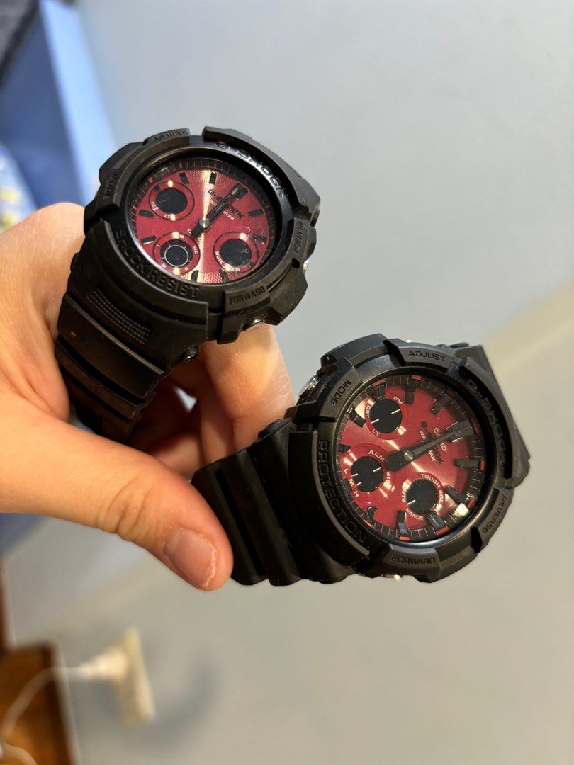 Casio GSHOCK G Shock Module 5231 Mod 5445 5225 Sports Watch Couple Watch Black Red Maroon Boyfriend Girlfriend Matching Set