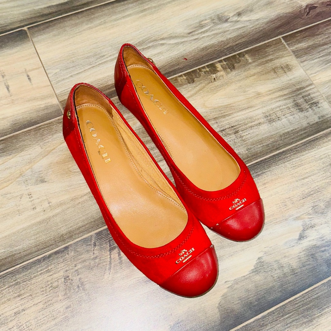 Coach chelsea ballet flats best sale