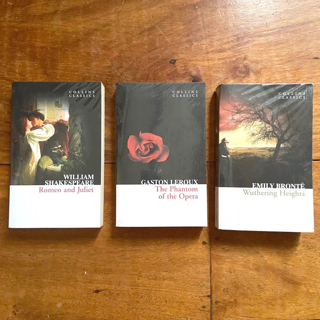 Collins Classics Books (Category: Storybooks) located in Paranaque City. Submitted by allfor100. (Listing ID 1319788695, Image 1). Description: 1. Romeo and Juliet 2. The Phantom of the Opera 3. Wuthering Heights - P100 each - with plastic covers PROMO: BUY 5, GET 1 FREE! 🔥 - MOP: GCash - Courier: Lalamove.