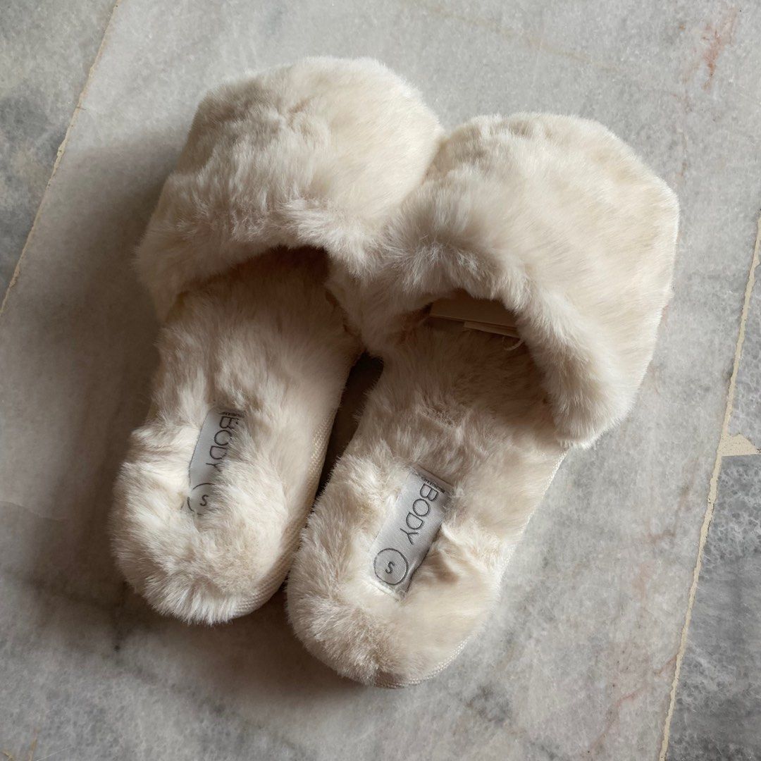 Cotton On Body Fur Slide Bedroom Slippers