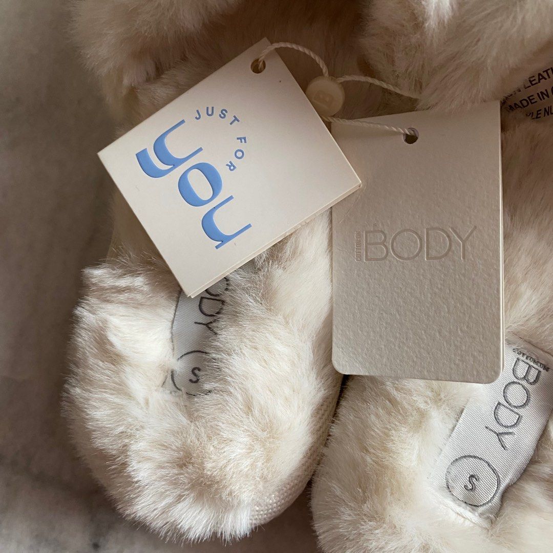 Cotton On Body Fur Slide Bedroom Slippers