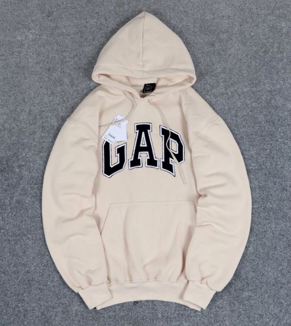 cream GAP hoodie Men s Fashion Coats Jackets and Outerwear on Carousell