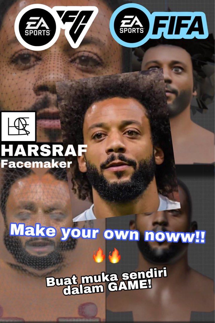 (Standard) CUSTOM FACE fifa23/eafc24 | Buat muka sendiri dalam game | PC | Laptop (Category: Others) located in Kuala Langat. Submitted by harsraf (Listing ID 1319816321, Image 1). Description: We provide services for custom face on fifa23/eafc24 SAHAJA‼️ (PC, LAPTOP) version 🔴MAKE SURE SEBELUM MEMBUAT SEBARANG PEMBELIAN PASTIKAN ANDA SUDAH ADA GAME FIFA23/EAFC24 pada PC/LAPTOP sendiri! AVAILABLE ON✅ ▶️STEAM ▶️EA DELIVERY OPTION ⏰ 🚚Express Serv